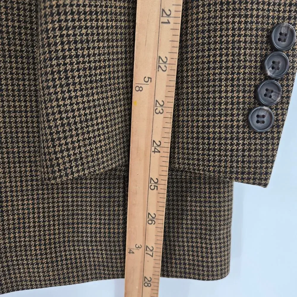 Lauren Ralph Lauren Mens Vtg 90s Y2K Classic Preppy Tweed Sport Coat Blazer 50L